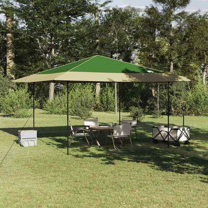 Tenda de Toldo Manual Verde 395 x 395 x 251 cm tecido