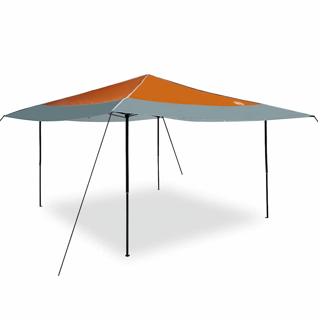 Tenda de Toldo Manual Laranja 395 x 395 x 251 cm tecido