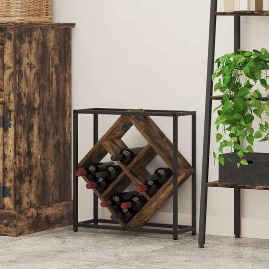 Escorredor de Vinho Carvalho fumado 51 x 18 x 52,5 cm