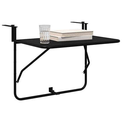 Mesa Suspensa para Varanda Preto 60 x 39 x 65 cm Aço