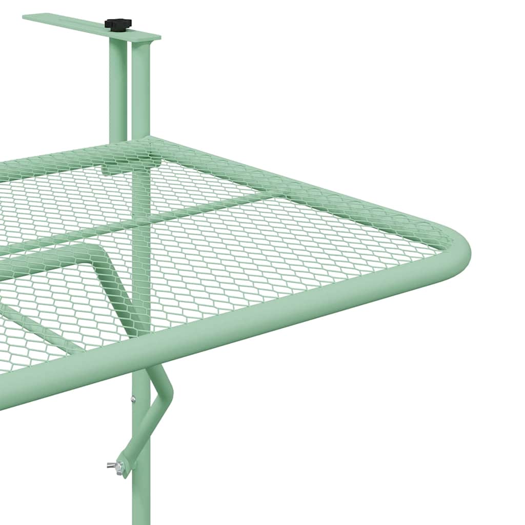 Mesa Suspensa para Varanda Verde Menta 60 x 39 x 65 cm Aço