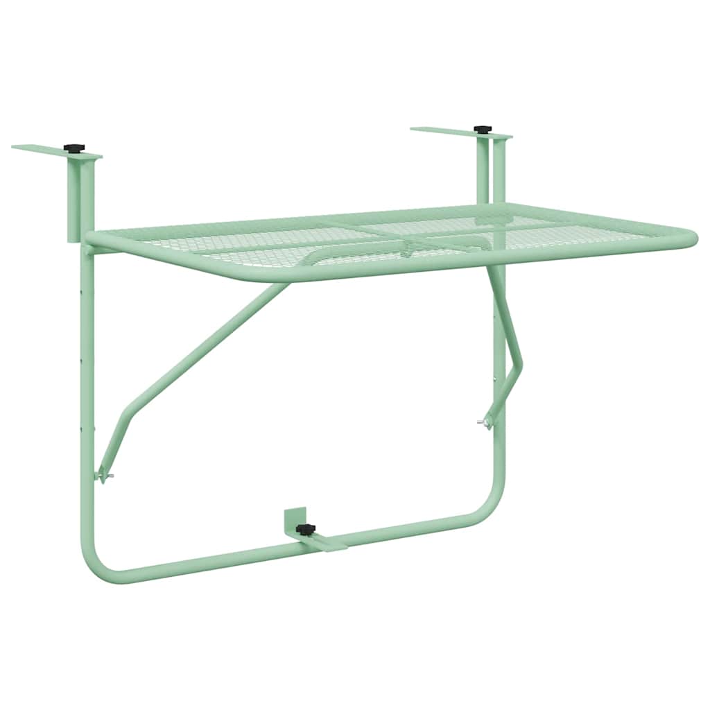 Mesa Suspensa para Varanda Verde Menta 60 x 39 x 65 cm Aço