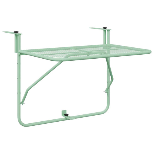 Mesa Suspensa para Varanda Verde Menta 60 x 39 x 65 cm Aço
