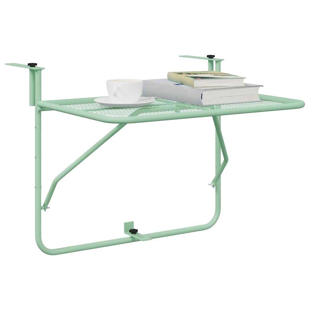 Mesa Suspensa para Varanda Verde Menta 60 x 39 x 65 cm Aço