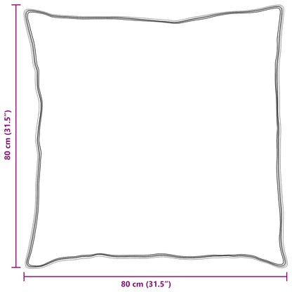 Almofada com travesseiro 2 pcs Branco 80 x 80 cm Algodão