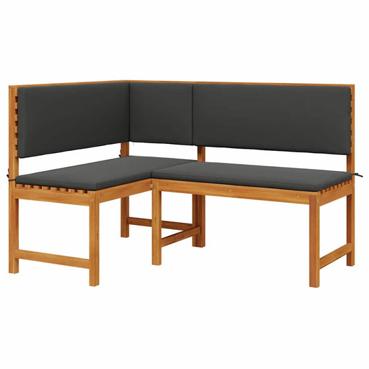 Banco de canto de jardim Castanho 140 x 100 x 91cm