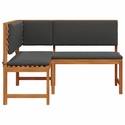 Banco de canto de jardim Castanho 140 x 100 x 91cm