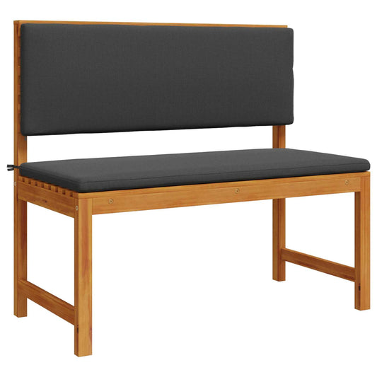 Cadeira de Jardim com almofada Castanho 100 x 50 x 91cm