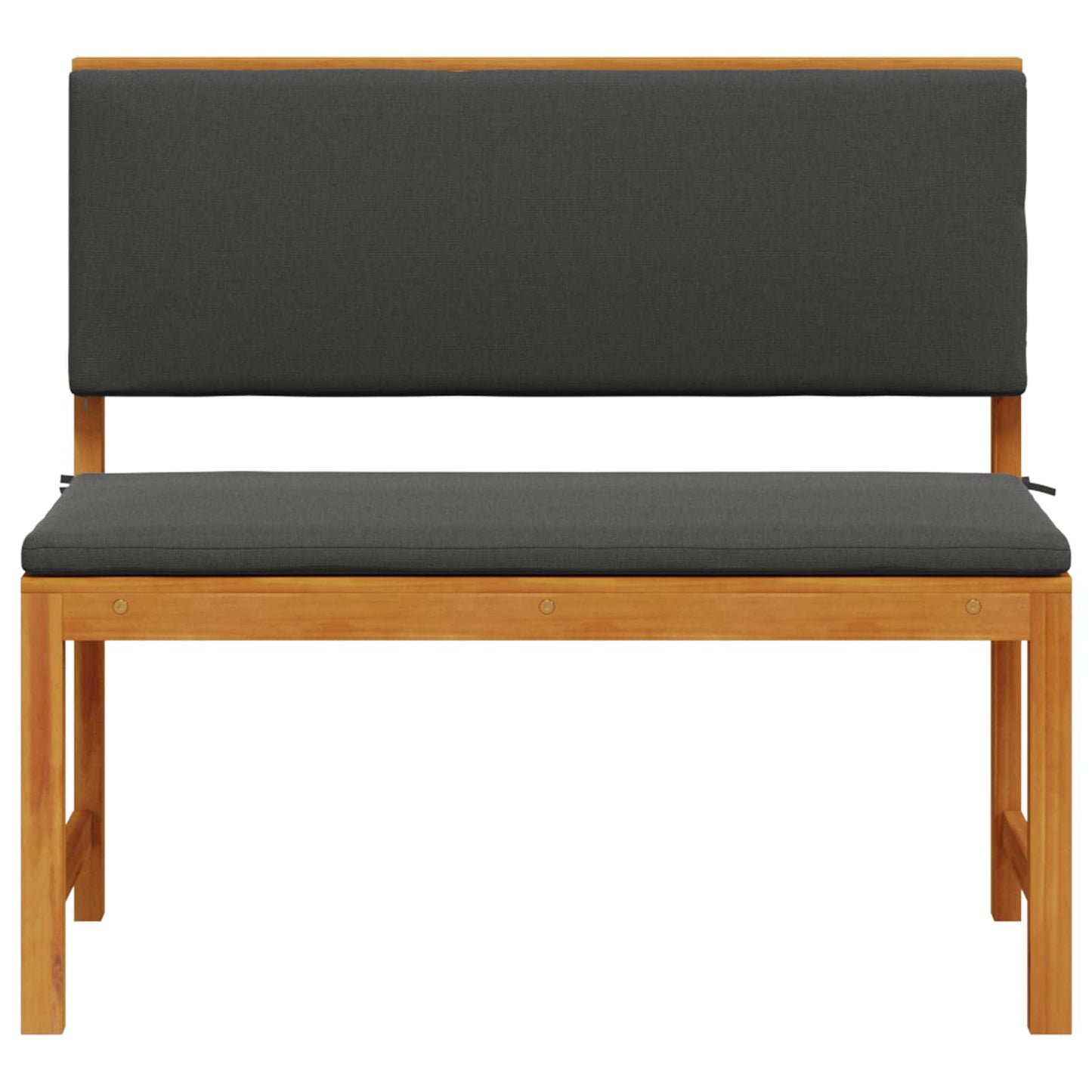 Cadeira de Jardim com almofada Castanho 100 x 50 x 91cm