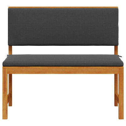 Cadeira de Jardim com almofada Castanho 100 x 50 x 91cm