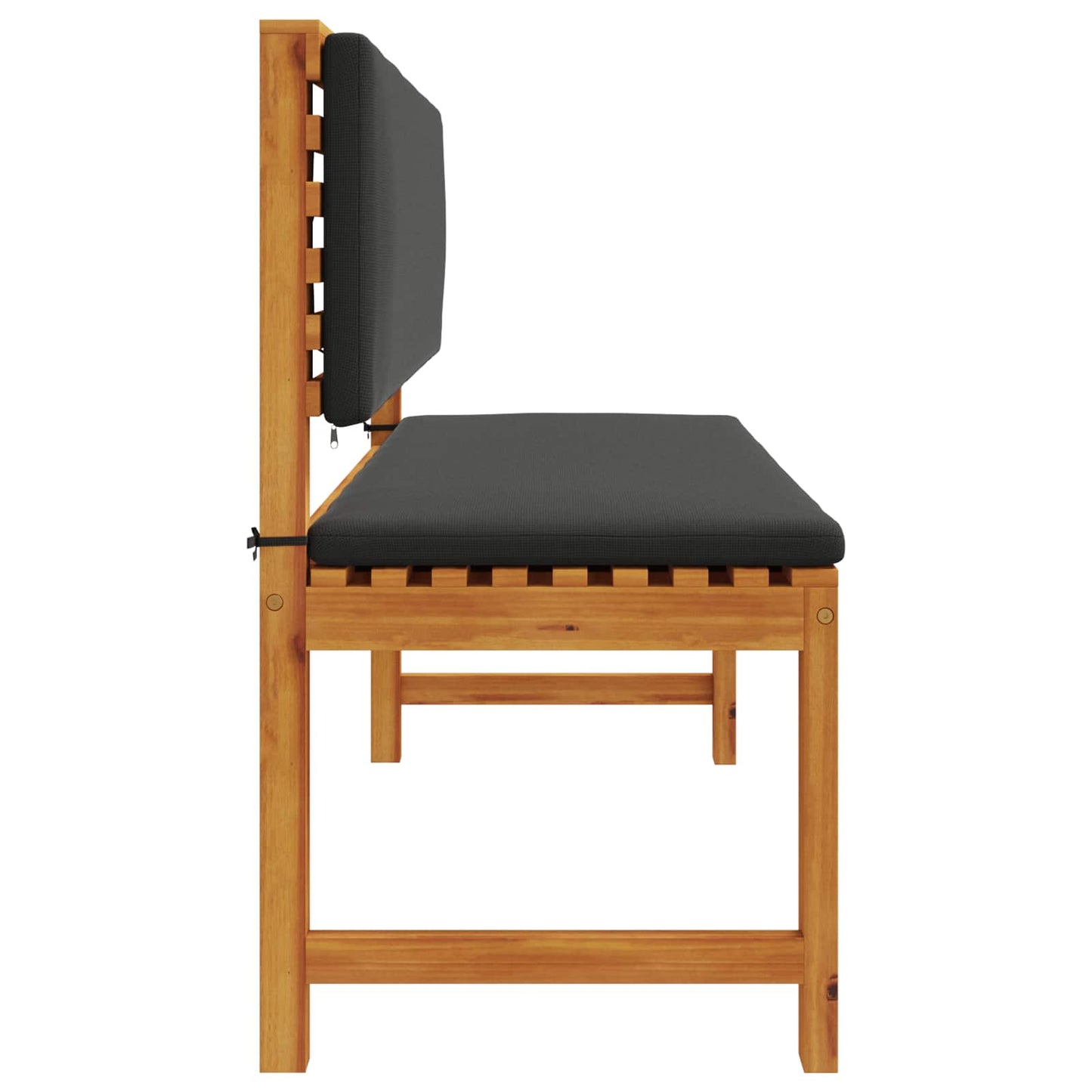 Cadeira de Jardim com almofada Castanho 100 x 50 x 91cm