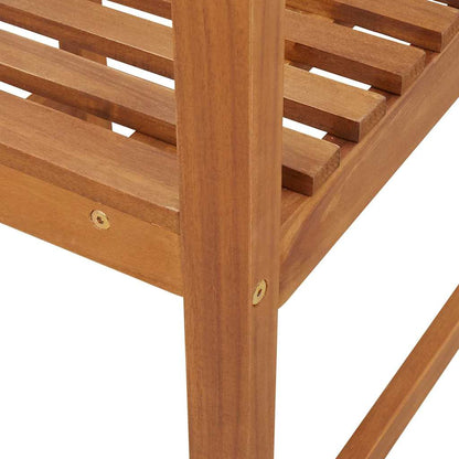 Cadeira de Jardim 2 pcs Castanho 50 x 50 x 91cm