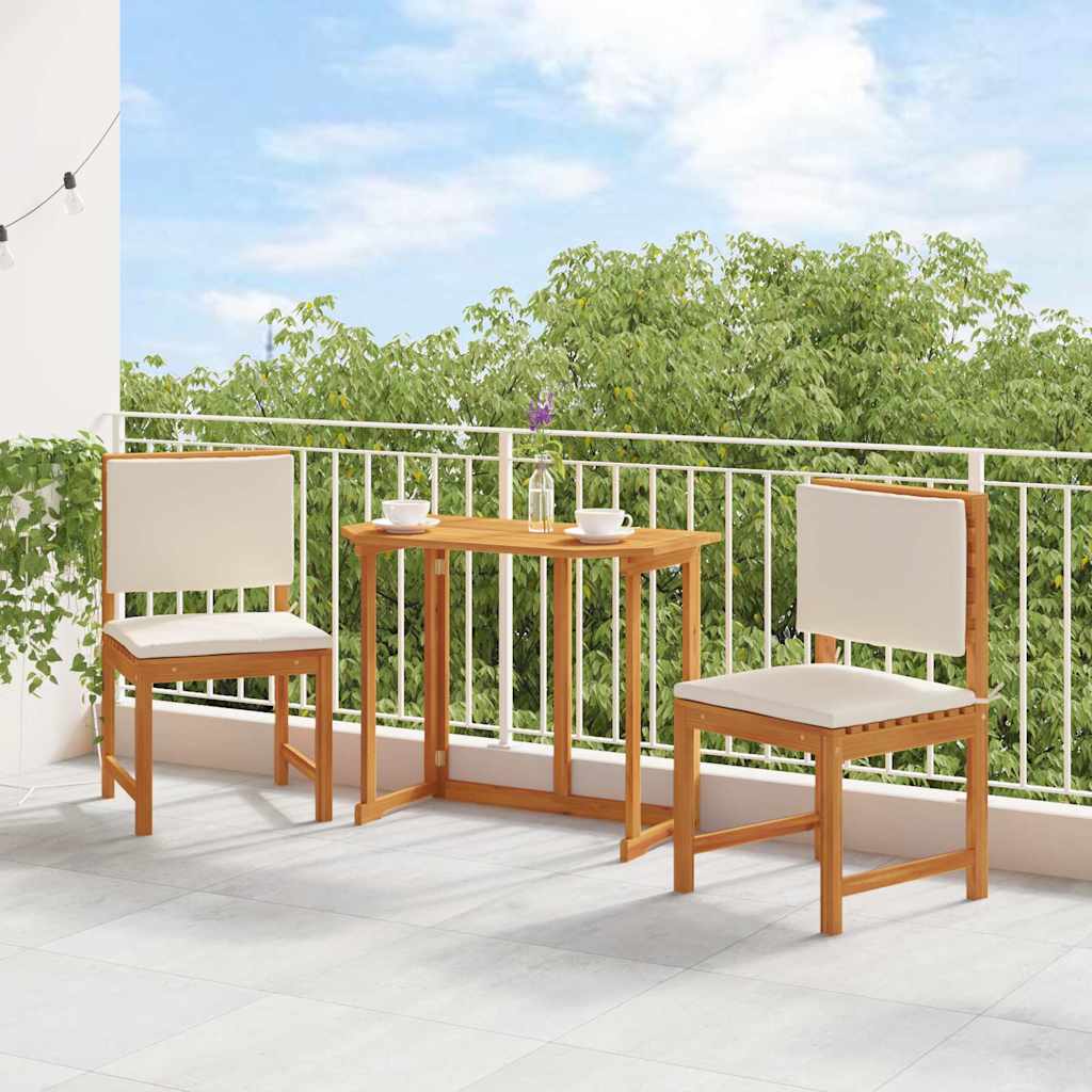 Cadeira de Jardim Sem Braços 2 pcs Castanho 50 x 50 x 91cm