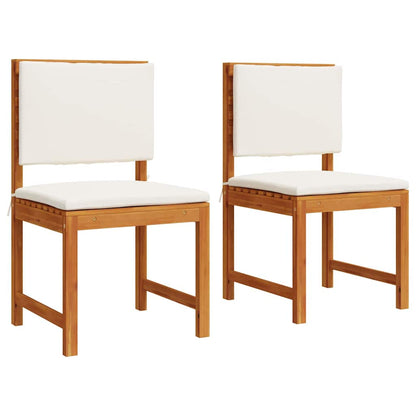 Cadeira de Jardim Sem Braços 2 pcs Castanho 50 x 50 x 91cm