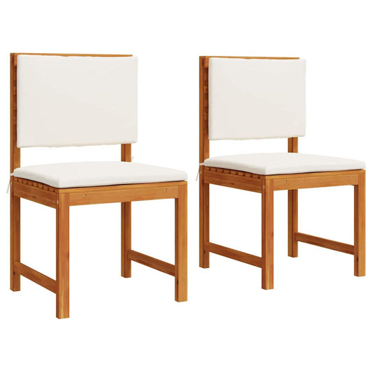 Cadeira de Jardim Sem Braços 2 pcs Castanho 50 x 50 x 91cm