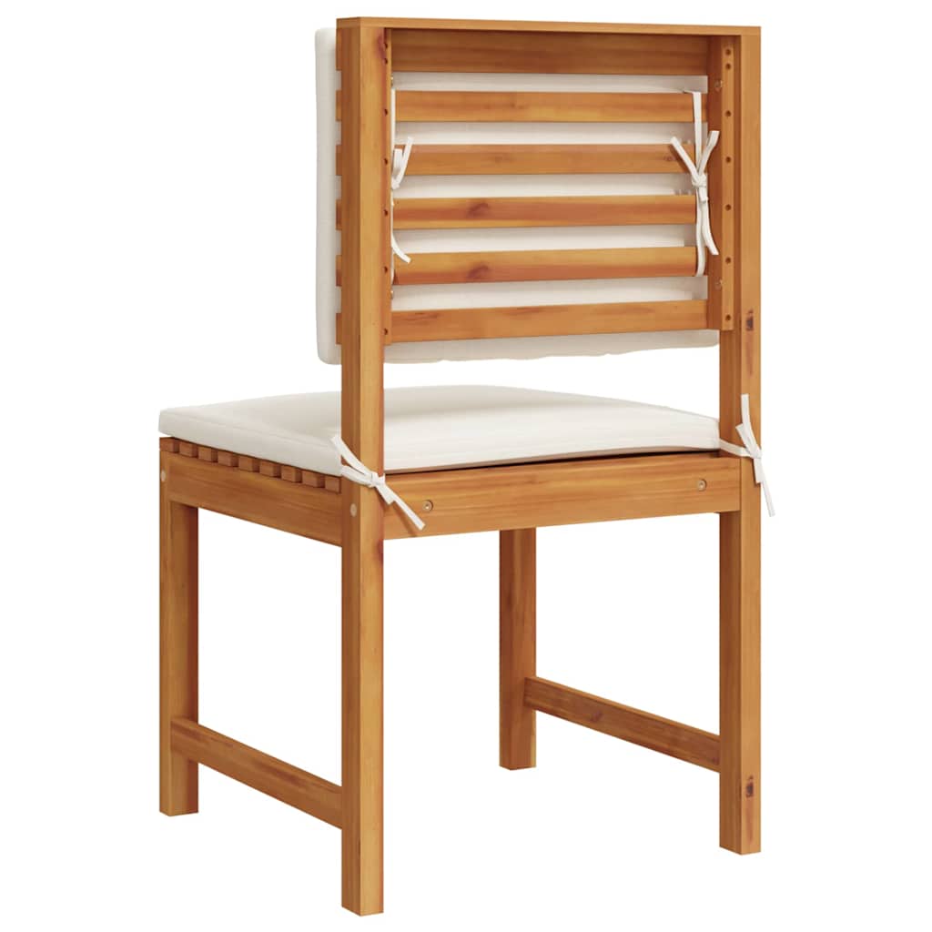 Cadeira de Jardim Sem Braços 2 pcs Castanho 50 x 50 x 91cm