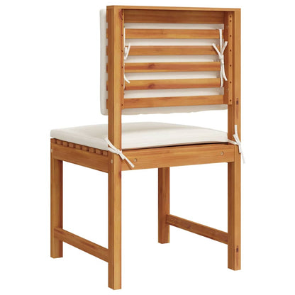 Cadeira de Jardim Sem Braços 2 pcs Castanho 50 x 50 x 91cm