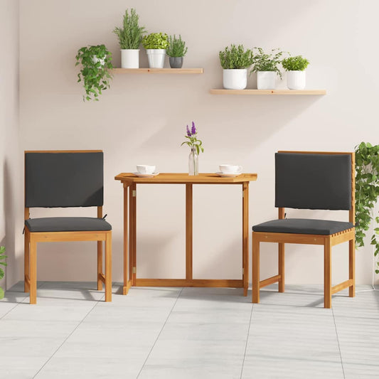 Cadeira de Jardim 2 pcs Castanho 50 x 50 x 91cm
