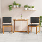 Cadeira de Jardim 2 pcs Castanho 50 x 50 x 91cm