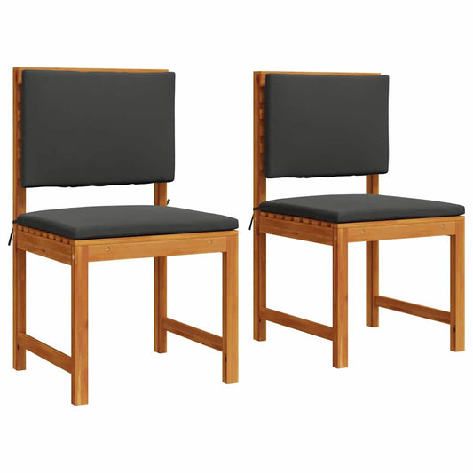 Cadeira de Jardim 2 pcs Castanho 50 x 50 x 91cm