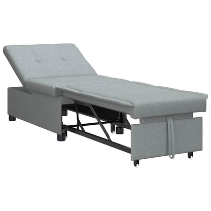Sofá-Cama Cinzento-claro 194 x 67 x 37 cm tecido