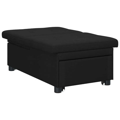 Sofá-Cama Preto 194 x 67 x 37 cm tecido