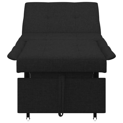 Sofá-Cama Preto 194 x 67 x 37 cm tecido