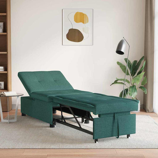 Sofá-Cama Verde-escuro 194 x 67 x 37 cm tecido