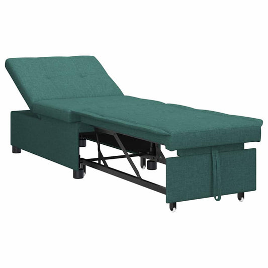 Sofá-Cama Verde-escuro 194 x 67 x 37 cm tecido