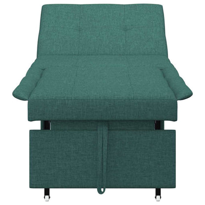 Sofá-Cama Verde-escuro 194 x 67 x 37 cm tecido