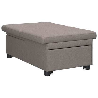 Sofá-Cama Cinzento-acastanhado 194 x 67 x 37 cm tecido