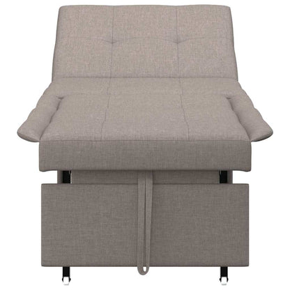 Sofá-Cama Cinzento-acastanhado 194 x 67 x 37 cm tecido