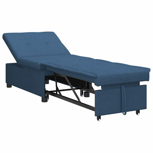 Sofá-Cama Azul 194 x 67 x 37 cm tecido