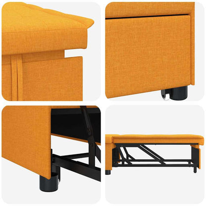 Sofá-Cama Amarelo-escuro 194 x 67 x 37 cm tecido