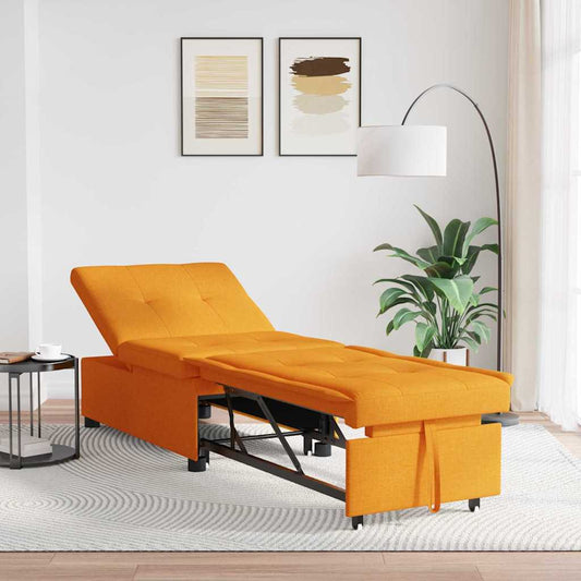 Sofá-Cama Amarelo-escuro 194 x 67 x 37 cm tecido