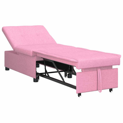Sofá-Cama Rosa 194 x 67 x 37 cm tecido
