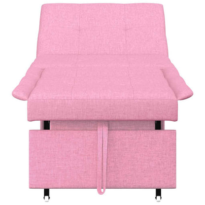 Sofá-Cama Rosa 194 x 67 x 37 cm tecido