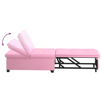 Sofá-Cama Rosa 194 x 67 x 37 cm tecido