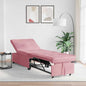 Sofá-Cama Rosa 67 x 194 x 38 cm Veludo