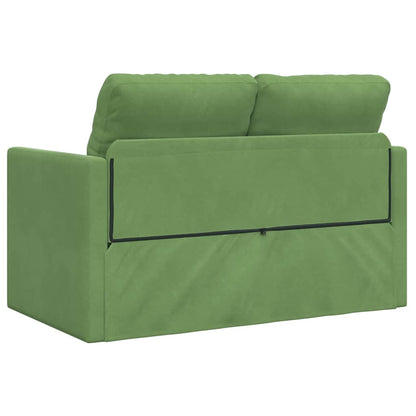 Sofá-Cama com almofada Verde claro 122 x 70 x 60 cm Veludo