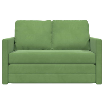 Sofá-Cama com almofada Verde claro 122 x 70 x 60 cm Veludo