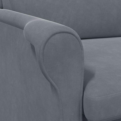 poltrona Cinzento escuro 76 x 94 x 102 cm Veludo