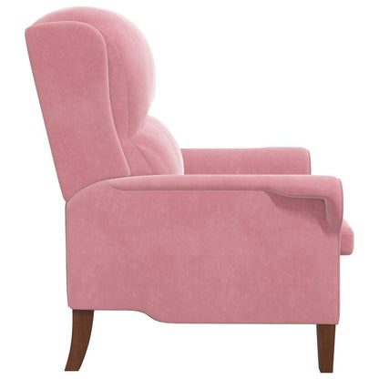 poltrona Rosa 76 x 94 x 102 cm Veludo