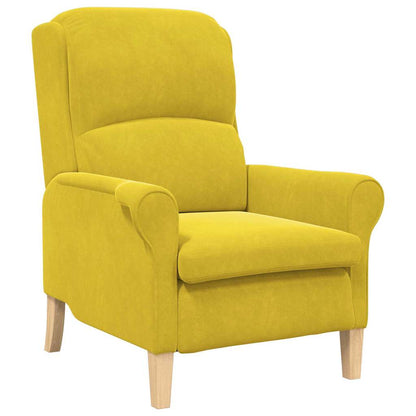 poltrona Amarelo 76 x 94 x 102 cm Veludo