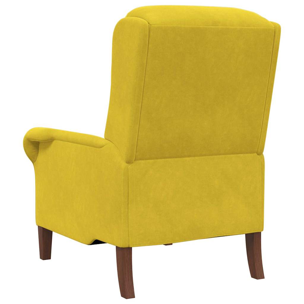 poltrona Amarelo 76 x 94 x 102 cm Veludo