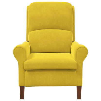 poltrona Amarelo 76 x 94 x 102 cm Veludo