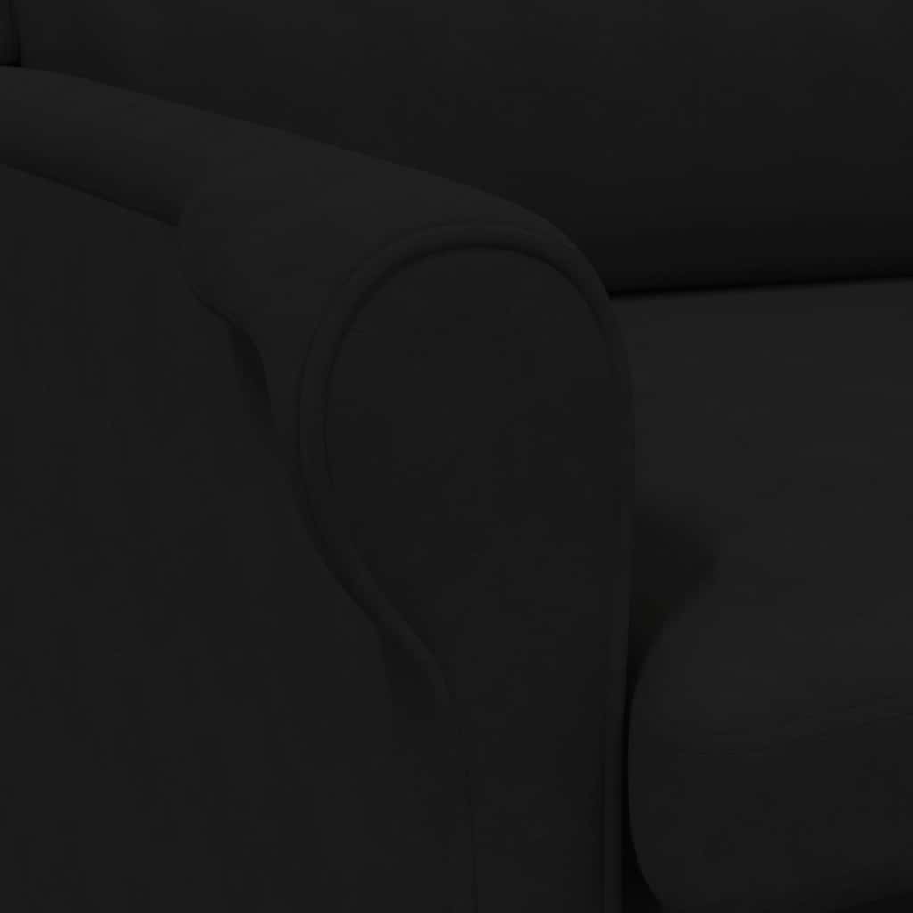 poltrona Preto 76 x 94 x 102 cm Microfibra