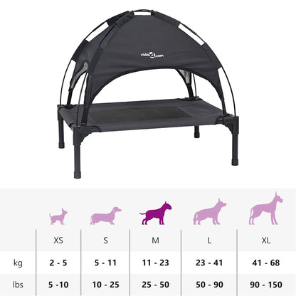 Cama para Cachorro Preto m Aço