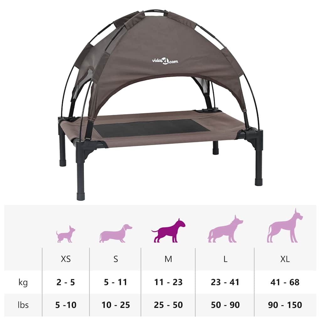 Cama para Cachorro Castanho m Aço
