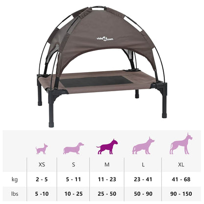 Cama para Cachorro Castanho m Aço